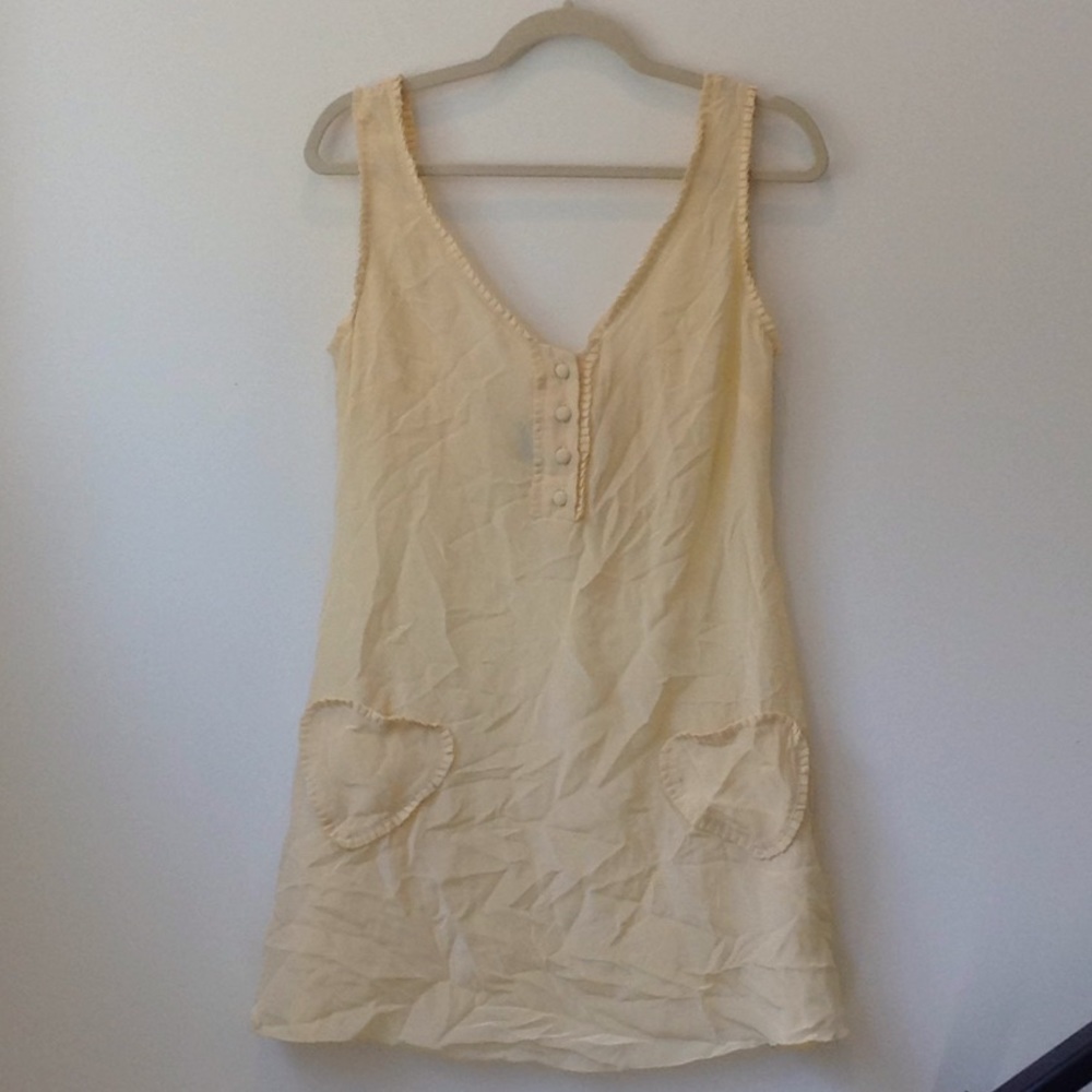 Tan tank top dress.